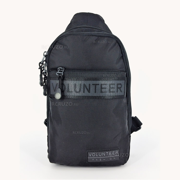 Рюкзак однолямочный Volunteer 1676-03 чёрный